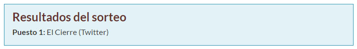 sorteo